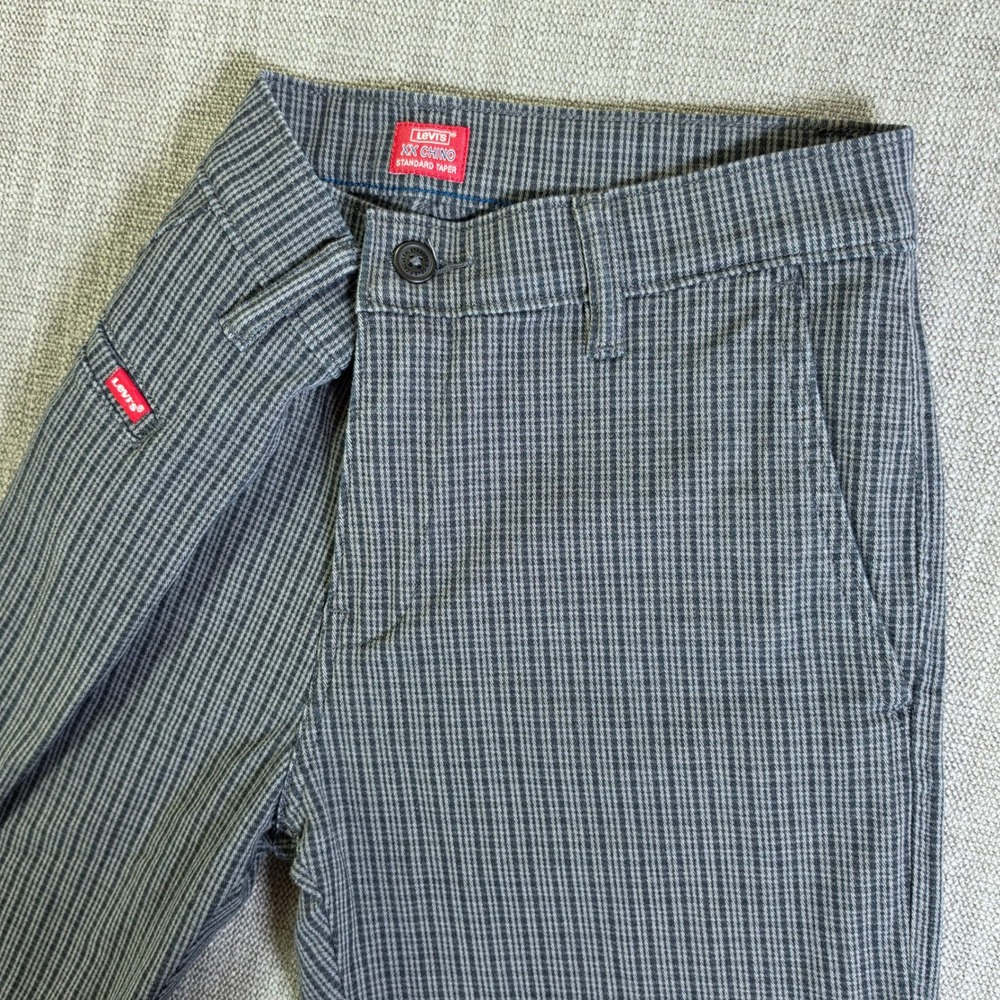 NEW! Levi's XX Chino Pants Mens 30/28 Grey Stretch Standard Taper 17196-0012